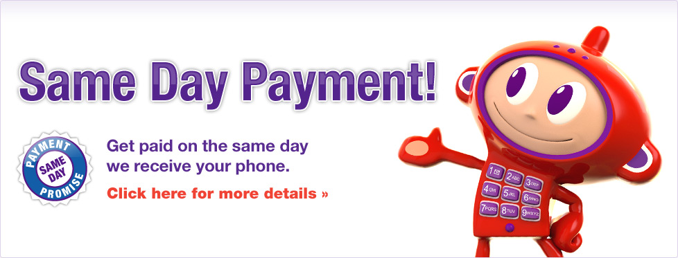Maz says, get paid on the same day we receive your phone. Find out more.