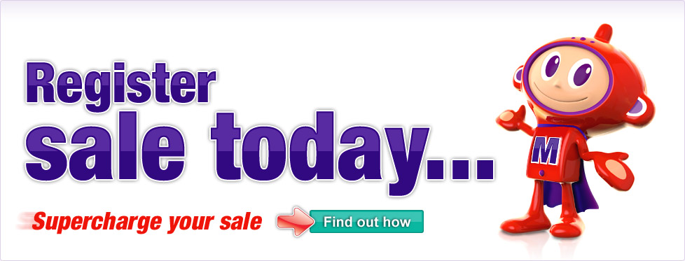 Register sale today - supercharge your sale. Find out how...