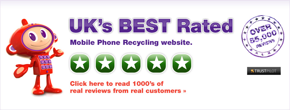 Maz smiles and says The UK's best rated mobile phone recycling site. Find out more.